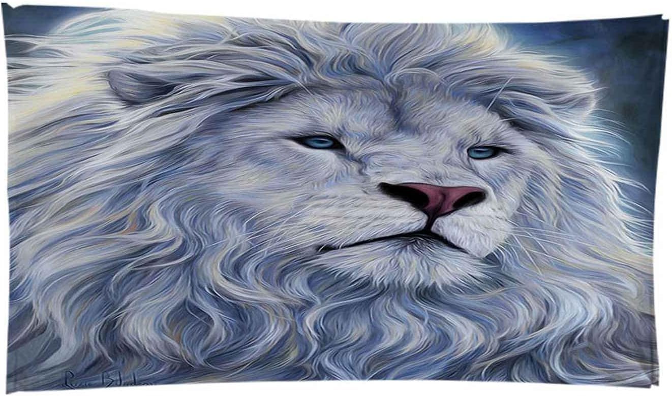 Telo Mare Microfibra Grande Leone Animale Della Foresta 200 X 200 Cm, 3D Telo Mare Leggero Antisabbia Per Donna Uomo, Asciugamano Microfibra Asciugatura Rapida Per Bagno, Spiaggia, Campeggi -6E8K-K3K