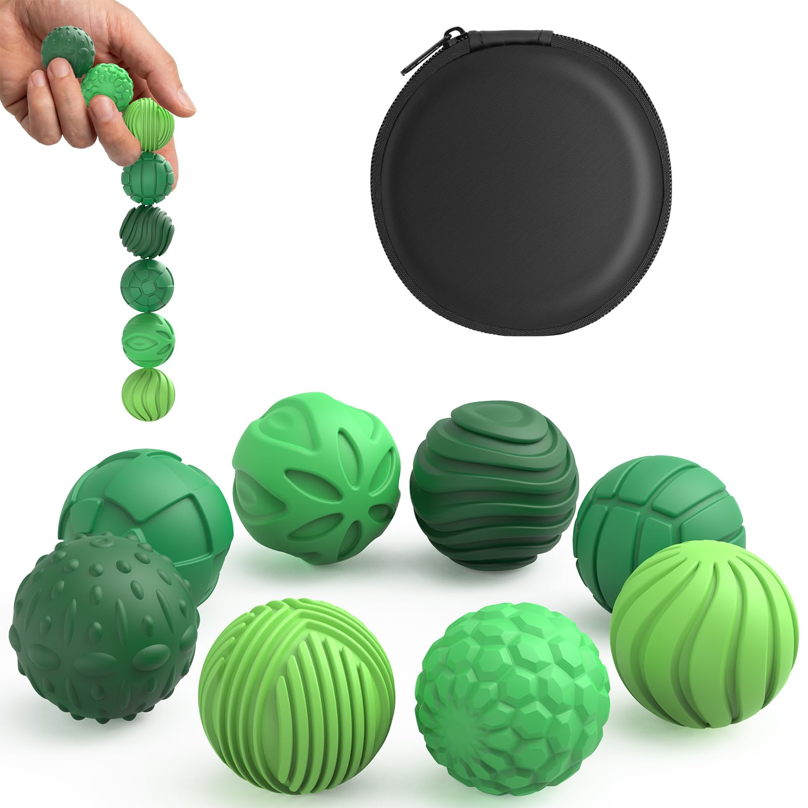 UZAHSK 8 stück magnetische Fidget Toys | Sensorik Spielzeug für Erwachsene und Kinder ADHS,Sensorische Magnetische Kugeln Set, Stressabbau und Entspannung