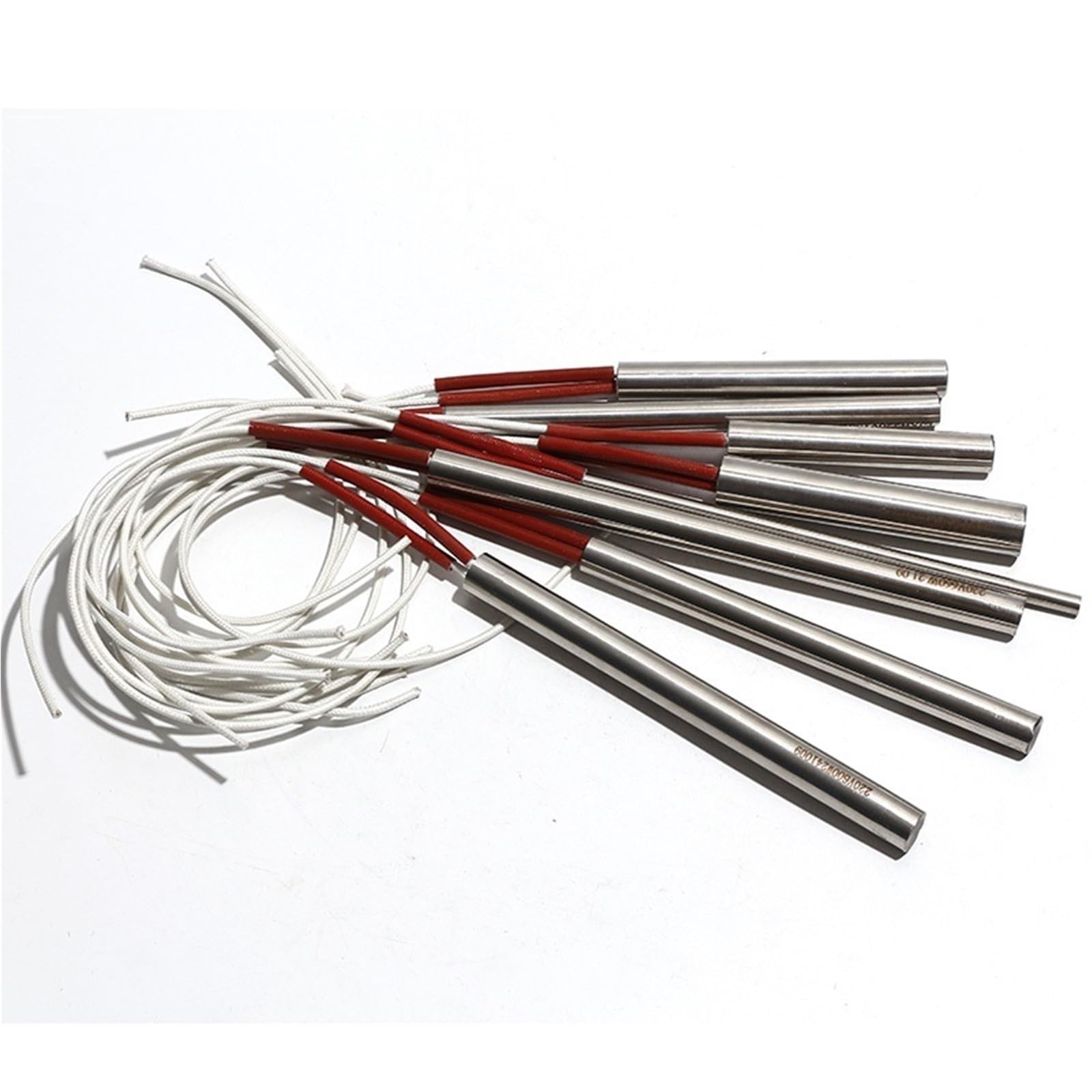 10 szt. 304SUS 6/8/9/9,5 mm 220 V forma wtryskowa elektryczny element grzałki wkład grzewczy forma grzewcza do spalania na sucho (220 V 110 W 6 x 60 mm)