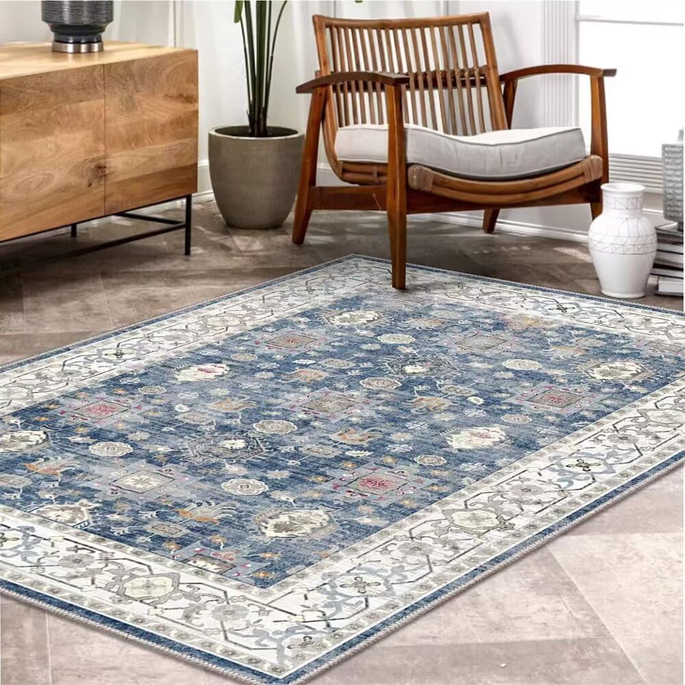 Tapis pour enfants bleu grand format pour isoler le sol et sécuriser les jeux