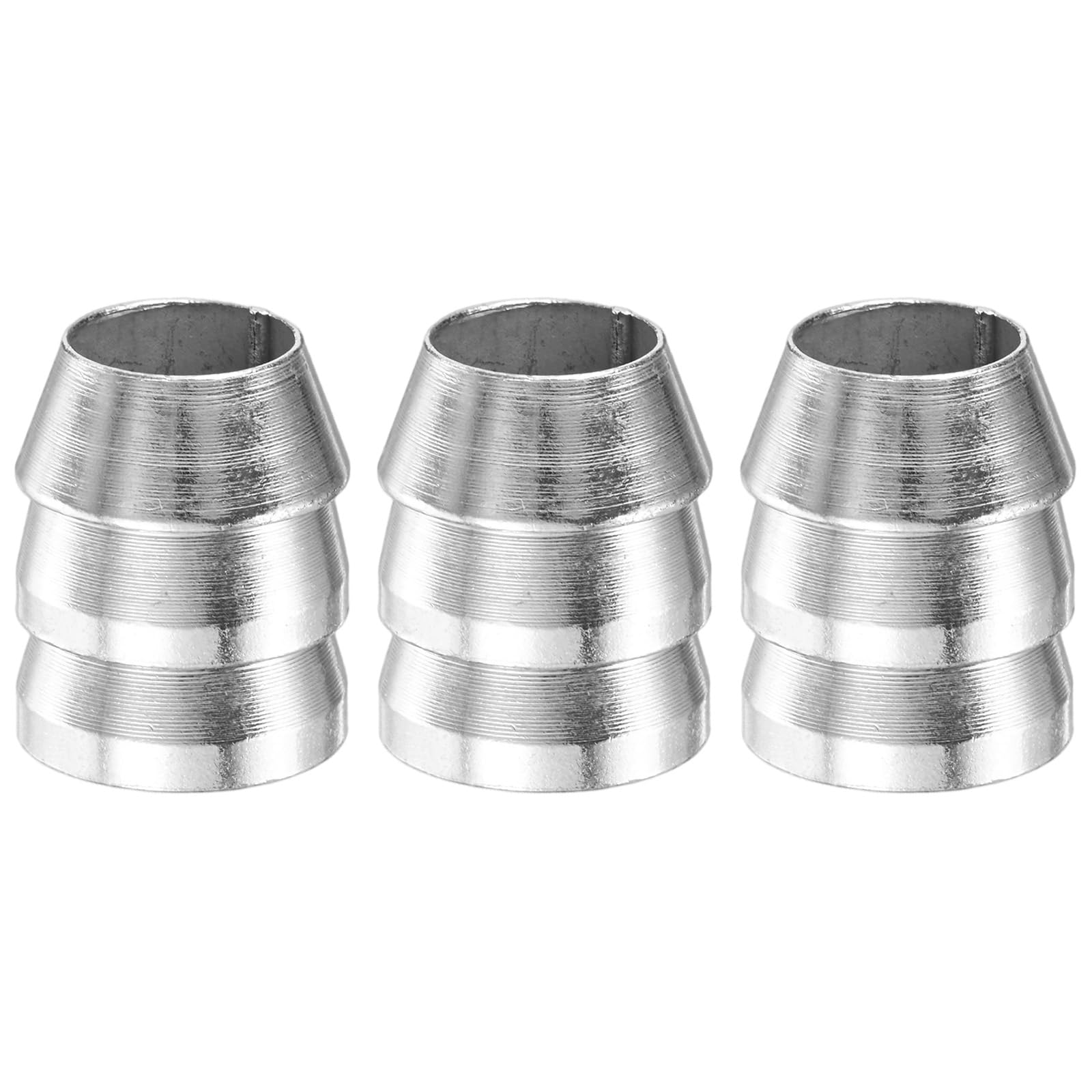 M METERXITY 3-Pack Safety Round Axe Handle Wedge, 20mm/0.8in Diameter Metal Hammer Handle Wedges for Reinforced Axe/Claw Hammer/Sledge/Wood [Silver Tone]