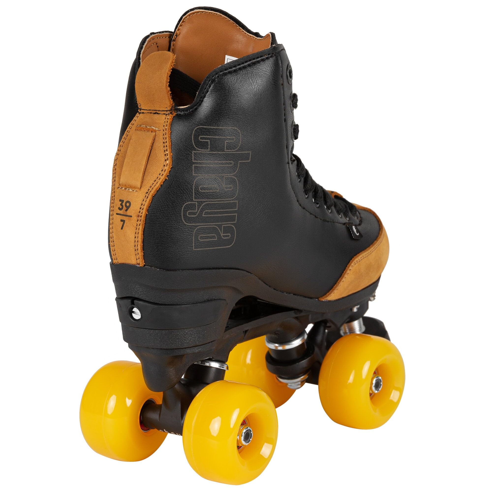 Chaya Rollschuhe Chaya Rental - Roller Skates für Damen und Herren im Retro-Look für Roller-Disco - Roll-Schuhe in Schwarz