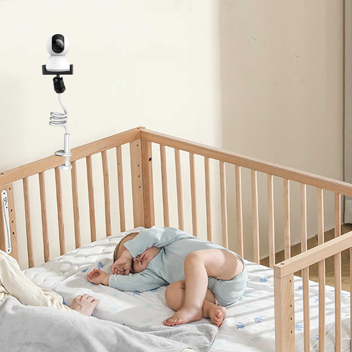Supporto Baby Monitor Universale Flessibile per Lettino Scrivania, Compatibile con ABM700/SM50B/UU24/BM01/HB6550/HB65/HB6560