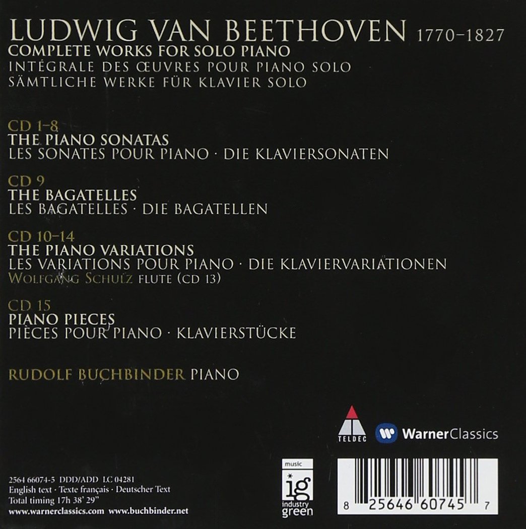 Beethoven: Complete Works For Solo Piano [Box Set]