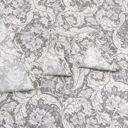 Miniatura 7 de Juego de sábanas de 100 % algodón estampado tamaño individual, colchón de hasta 14 pulgadas de profundidad, juego de ropa de cama con estampado de