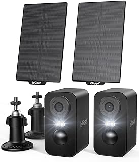 ieGeek 2K (Type-C) Outdoor Surveillance Camera Wireless with Solar Panels, 5200 mAh Battery Camera Surveillance Outdoor Wi…