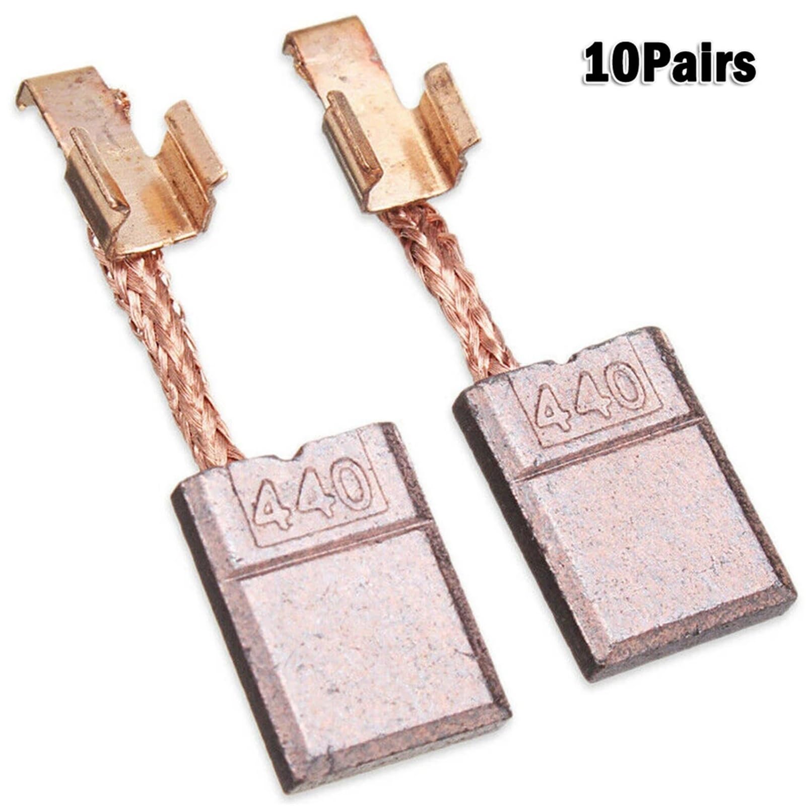 Compatible con escobillas de carbón, 10 pares
