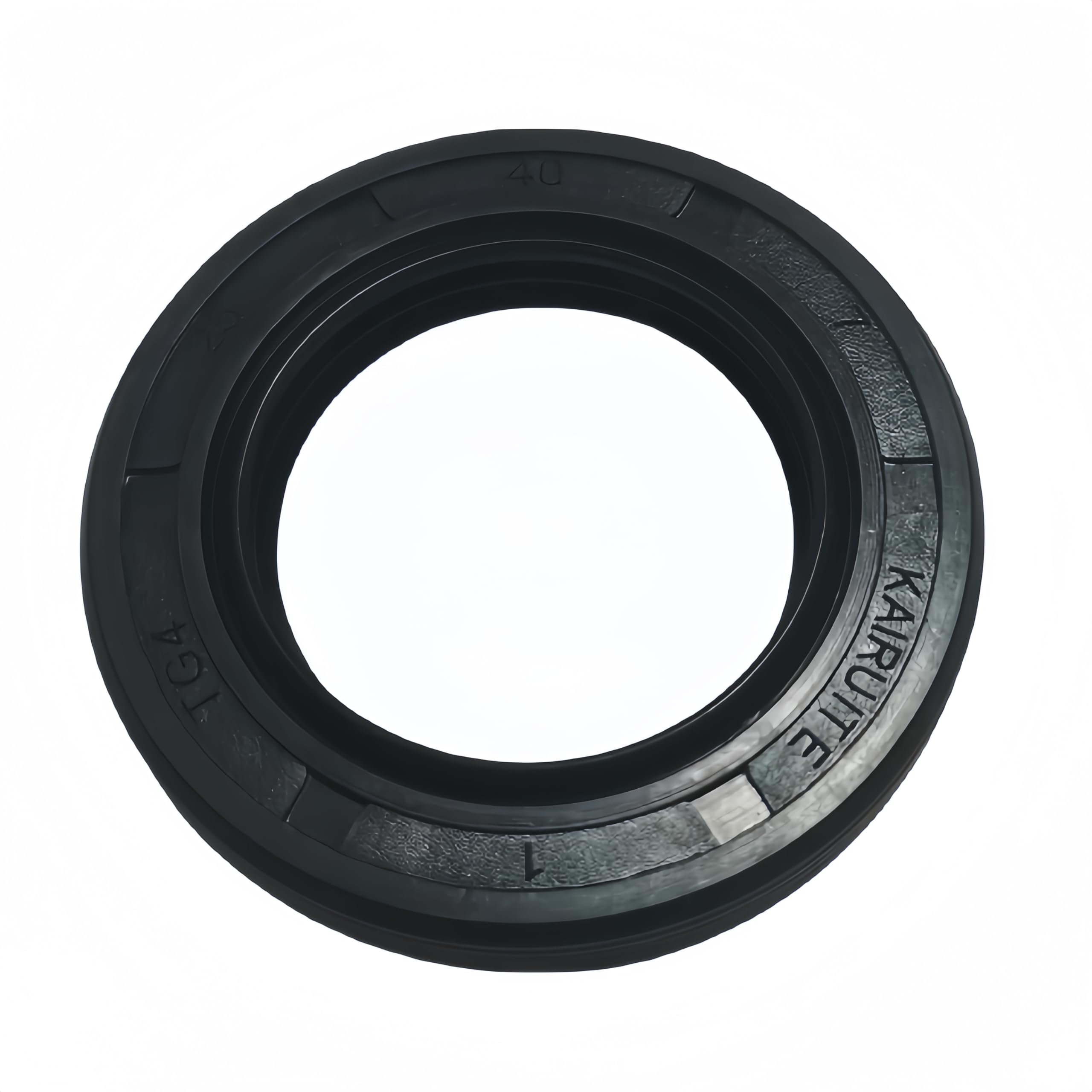 Oil Seal 25mm x 40mm x 7mm Nitrile Rubber Cover Double Lip with Spring for Bearing Shaft, Pack of 1