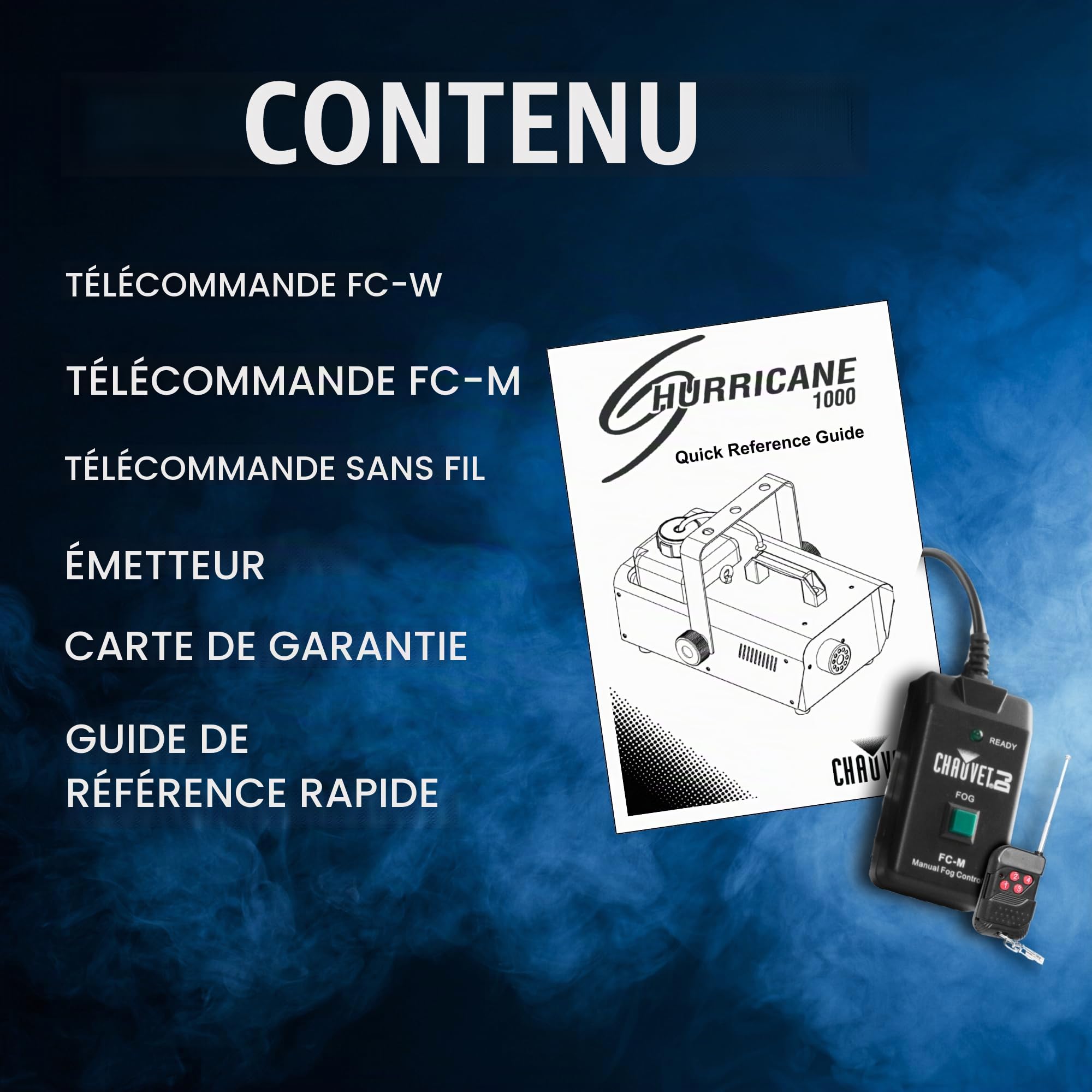 CHAUVET DJ H1000 Machine à brouillard avec Télécommande