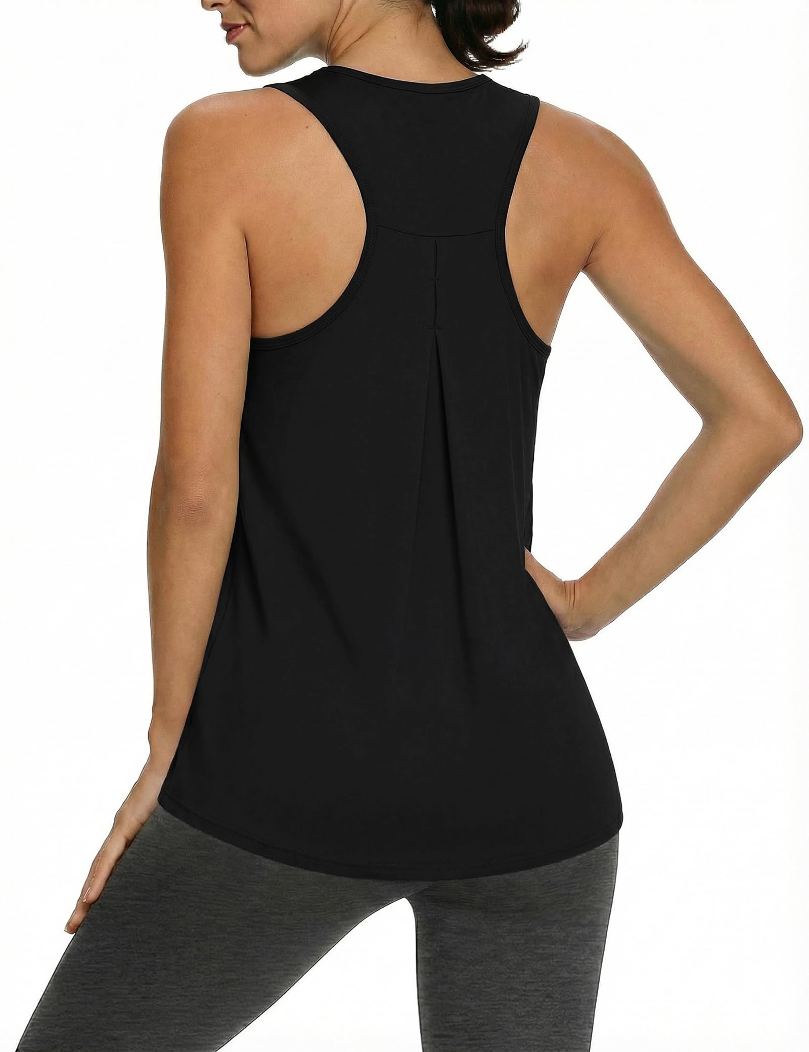 Gyabnw Sporttop Damen Racerback Fitness Tanktop Atmungsaktiv Leicht Schnell Trocknend Gym Top für Yoga Joggen Outdoor-Training