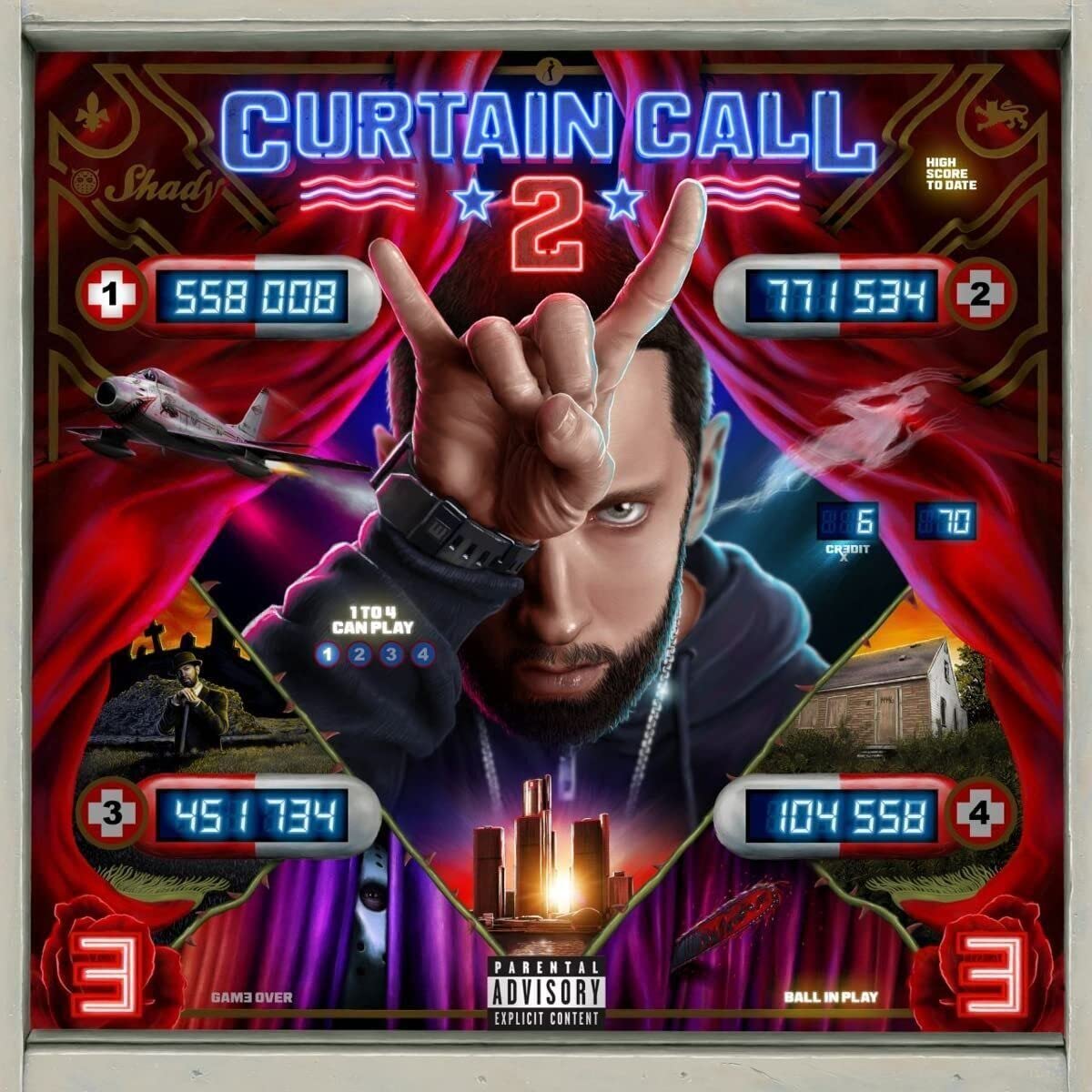【額縁付き】 EMINEM curtain call A2ポスター 71u3ghonsIL.jpg
