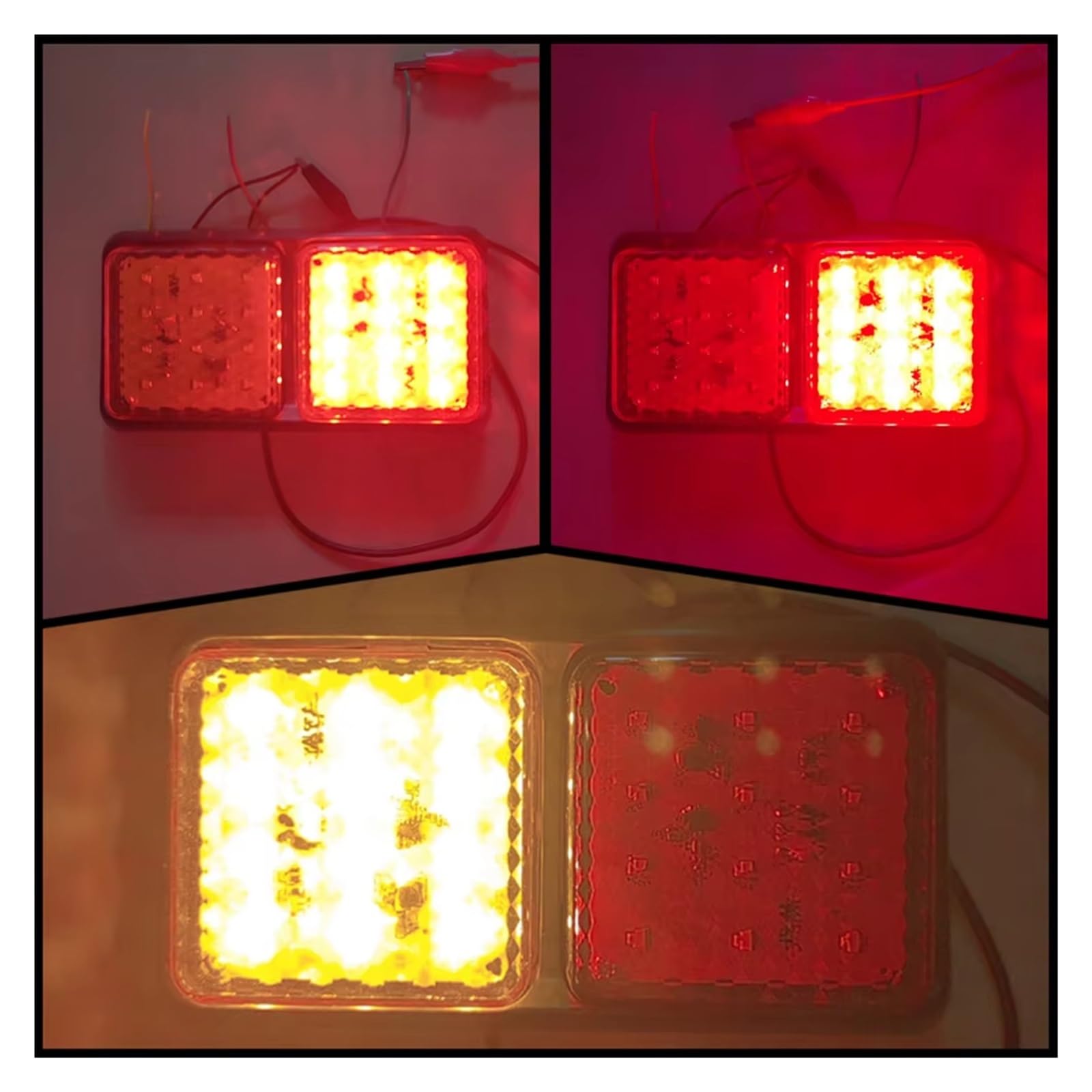 Faro Trasero Luz Trasera Remolque LED 12V 24V Para Caravana Tractor Carga Coche Luces Traseras Posición Freno Intermitente 2 Unidades Coche Luz Trasera