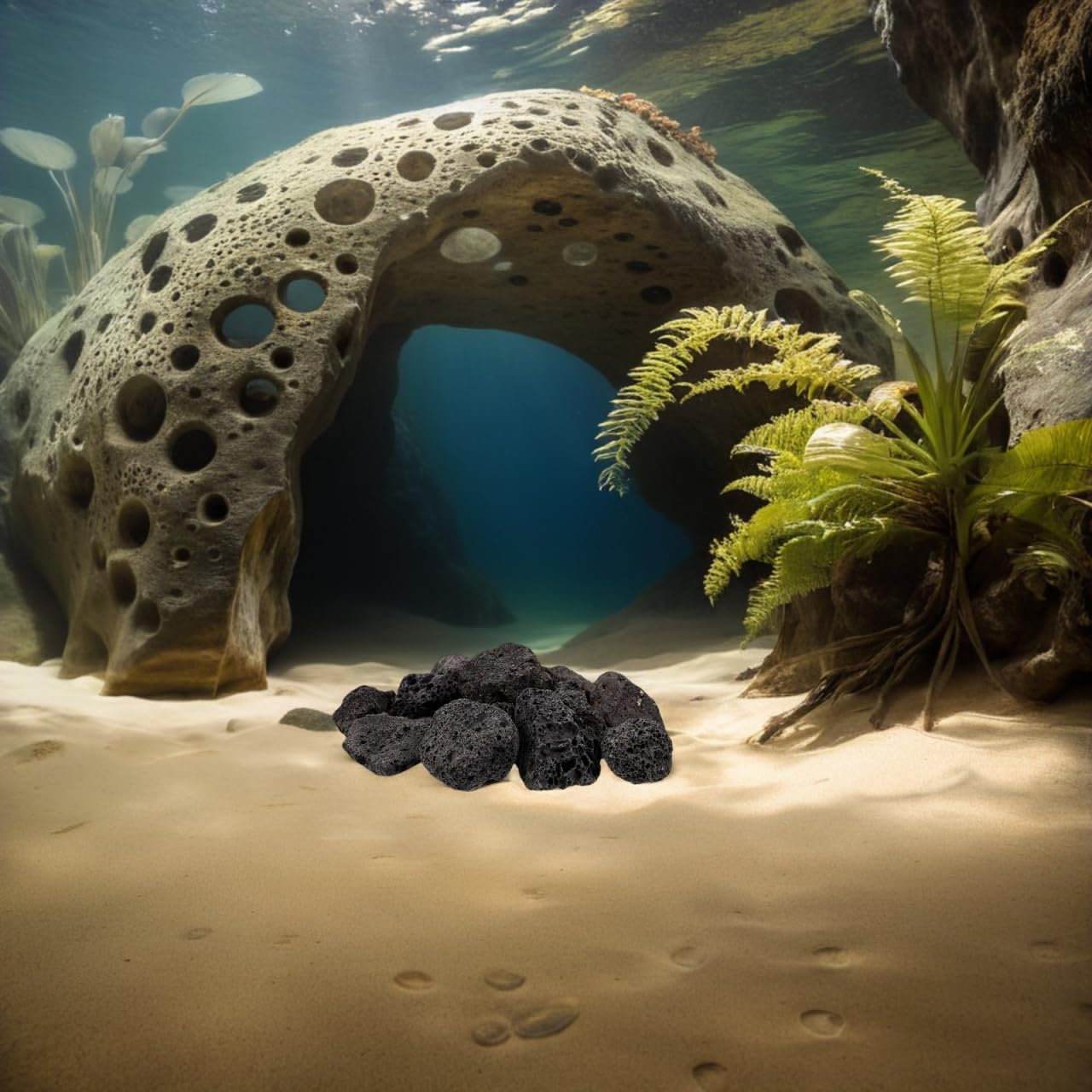 Yardenfun Rocas VolcáNicas Naturales Para Plantas En Macetas DecoracióN De JardíN Relleno De JarróN Y Acuario Piedra VolcáNica Para Peces Artesanía De Piedra 300G Paquete