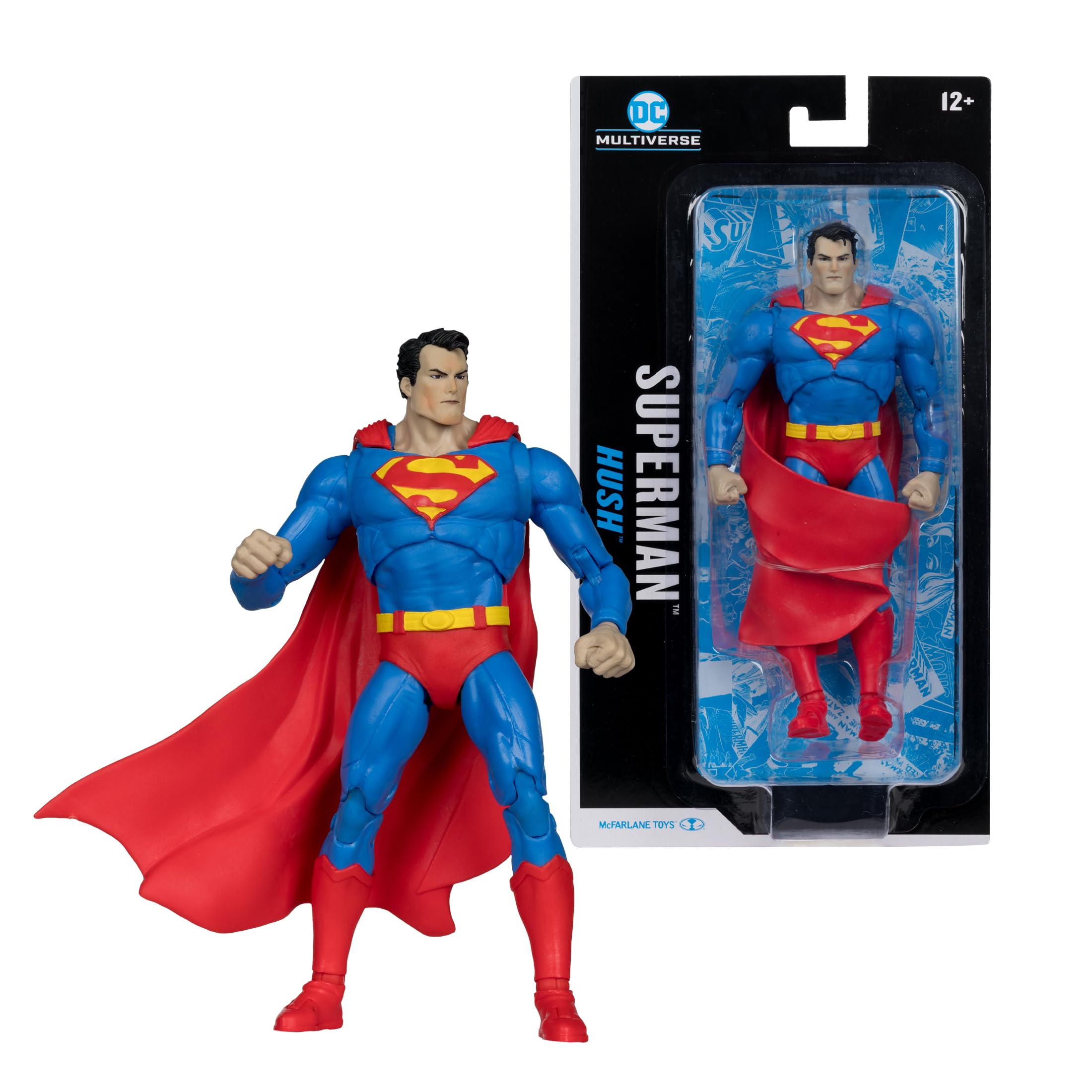 McFarlane DC Multiverse Superman (Hush) 7in Action Figure Toys Blister Card, Multicolor, 7" - Image 4
