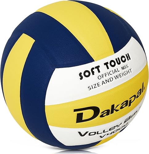 Miniatura 2 de Dakapal Official Size 5 Indoor Competitive Volleyball, Professional Soft Volleyball (Without Pump)
