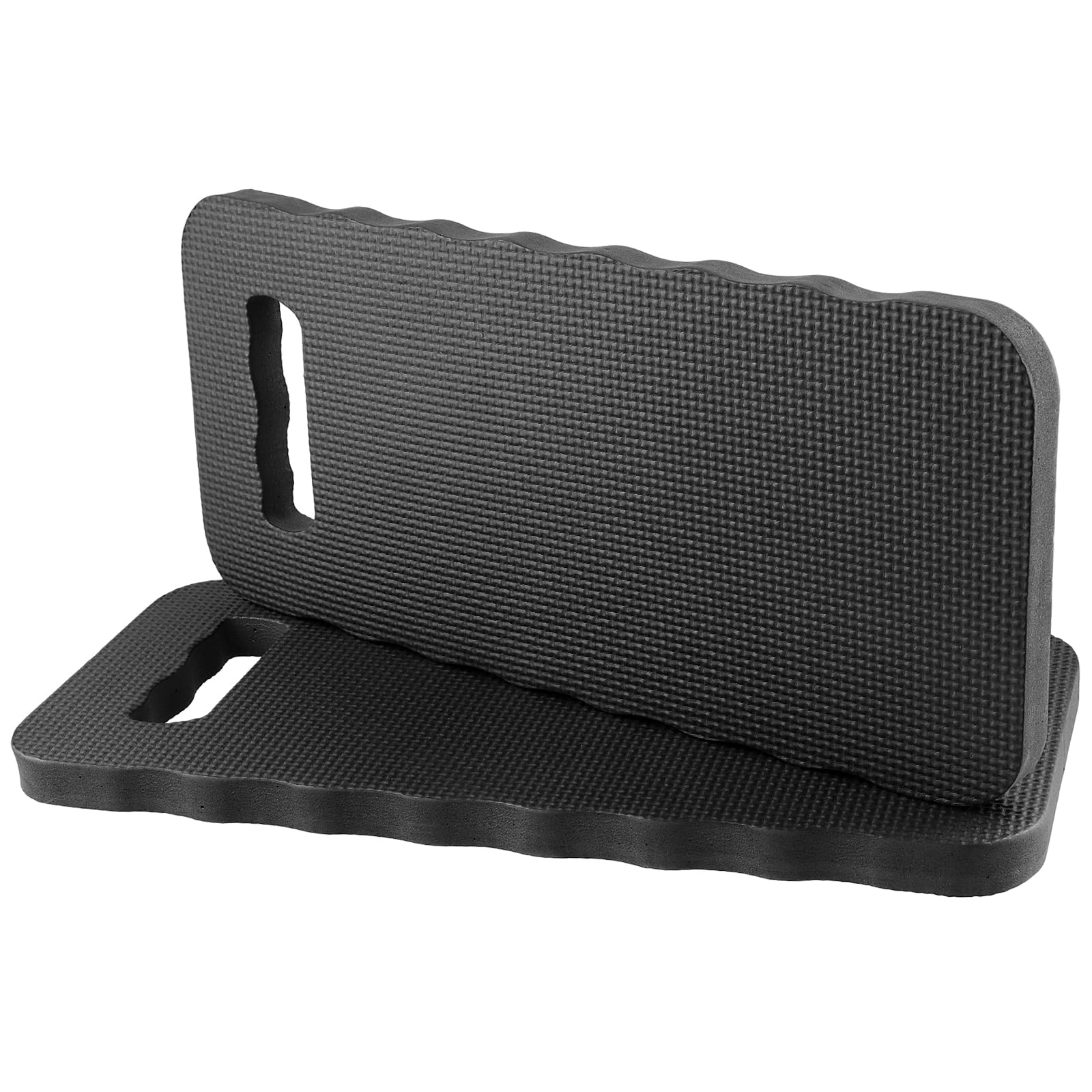 FUNSUEI Lot de 6 coussins pour genoux pour le jardin, 40 x 18 x 2 cm, noir, tapis de genoux, tapis de jardinage, tapis de genoux pour travaux dans le jardin