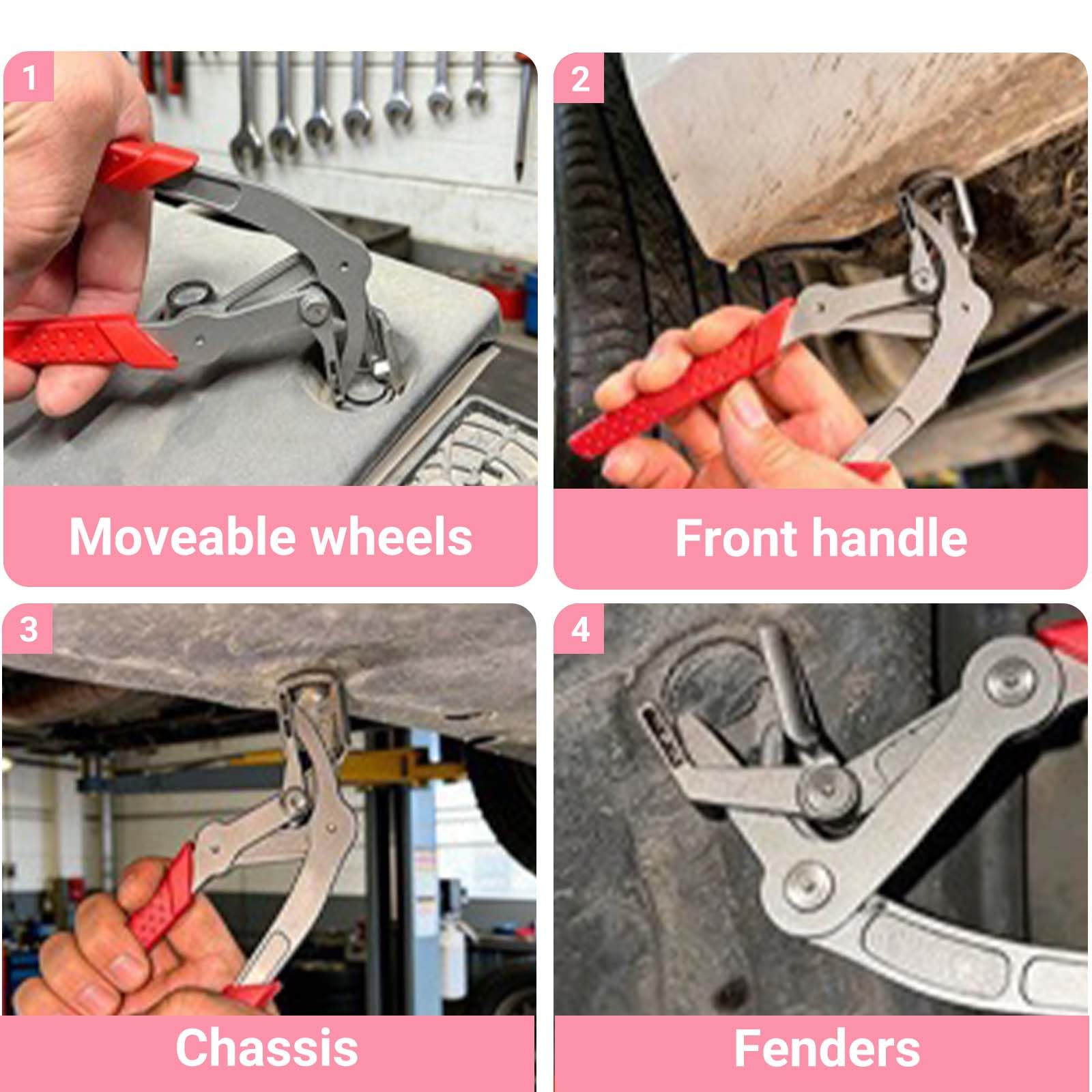 Alicates para Clips de Coche FORMVERSITY, Alicates para Clips de Automóviles Herramientas Manuales Antideslizantes de Acero Inoxidable para Coche para Puerta, Interior