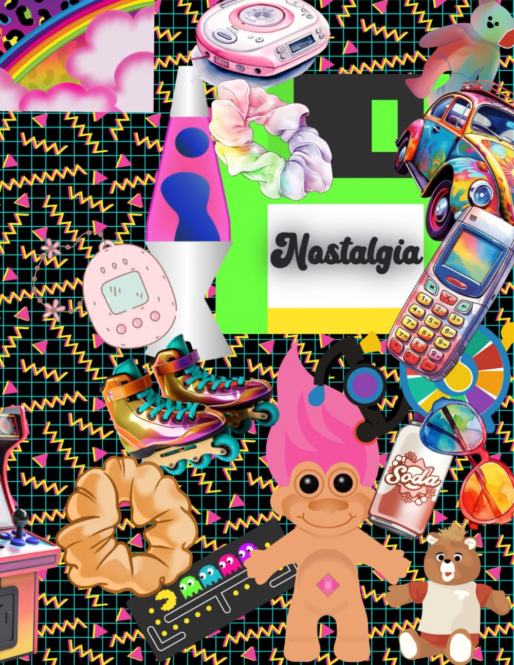 Nostalgia CutOut Collage Book Relive the 80s and 90s in Your