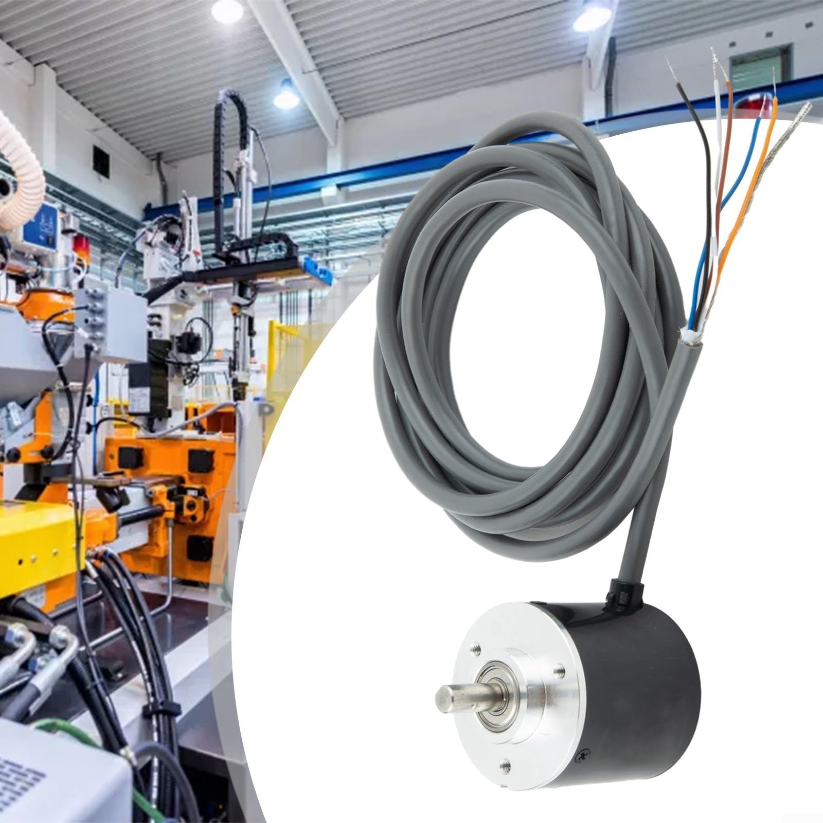 Encoder rotativo - Modulo encoder rotativo incrementale 100/360/600/1000/1024/2000p/r, encoder rotativo DC5 ~ 26V (2000P/R)