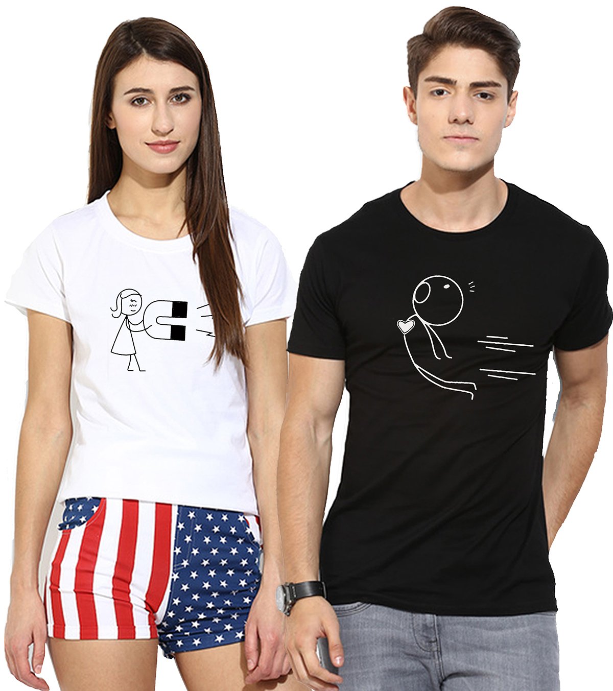 Young TrendzMen's Cotton Couple T-Shirts