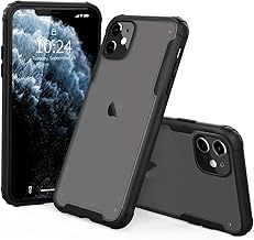 I Strive Coque de protection compatible avec iPhone 11 - Transparent mat - Protection de téléphone - Anti-chocs - Fine - Matériaux hybrides - Chargement sans fil - 2019