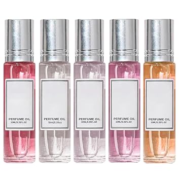 Pheromone Perfume 5PCS Pheromones Perfumes for Women 10ml Roll on Pheromone Perfume Oil Natural Formula Long-Lasting Fragrance