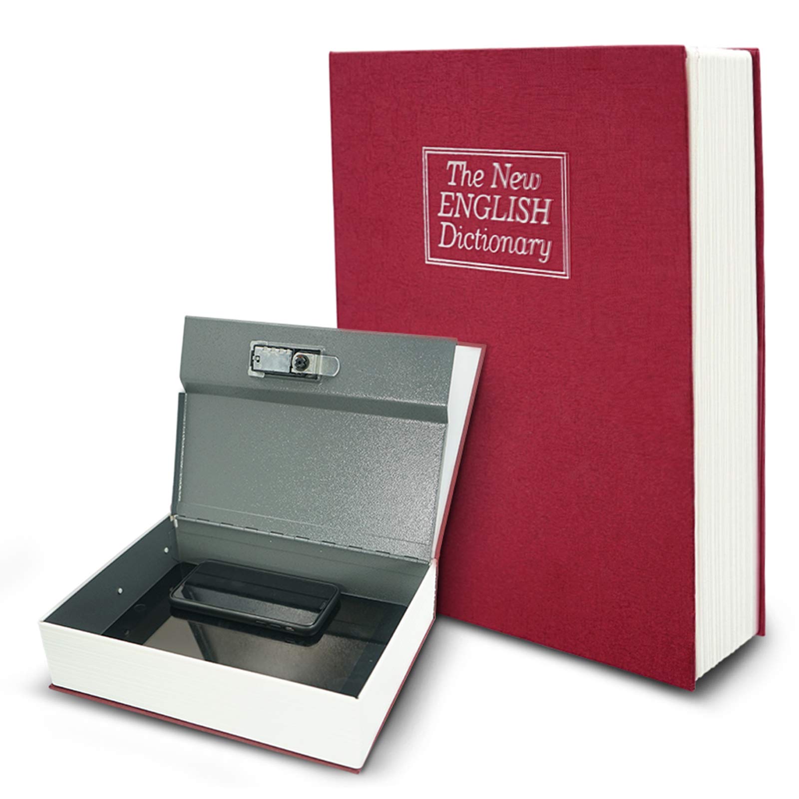 Luwint X-Large Diversion Book Safe Box with Combination Lock, 10.5