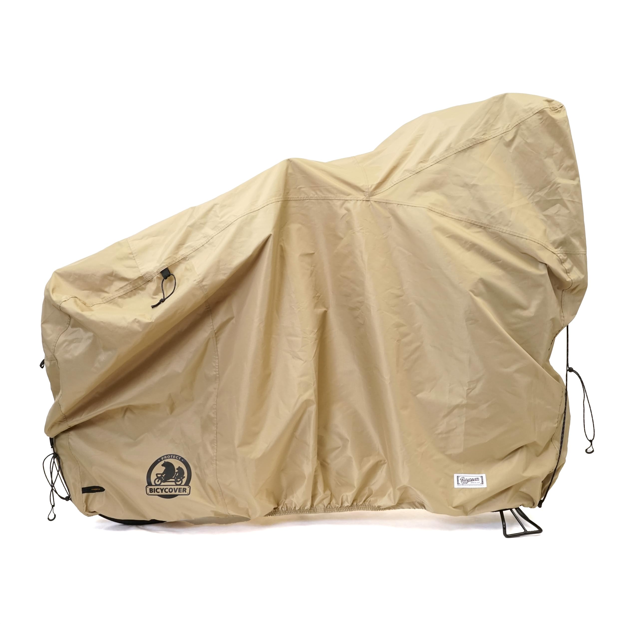 BICYCOVER(バイシカバー) ハイスペックサイクルカバー 自転車カバー 防水 高耐久 (サンドベージュ, おおきいサイズ2024)