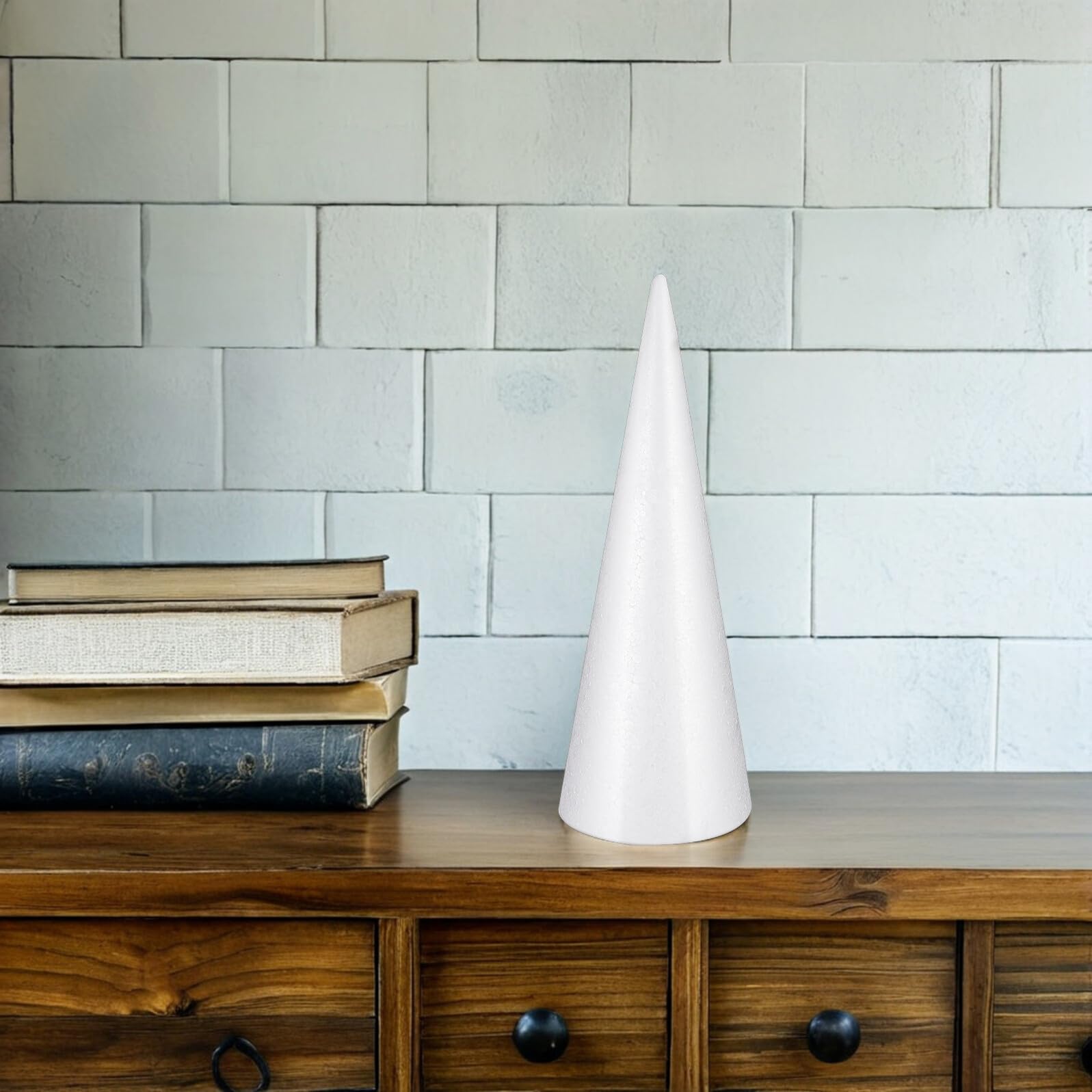 Alipis 6 Coni di Schiuma Polistirolo 30 Cm per Decorazioni Natalizie e Lavoretti Artigianali, Forme Coniche Riutilizzabili per Centrotavola, Alberi di Natale e Progetti Fai da Te