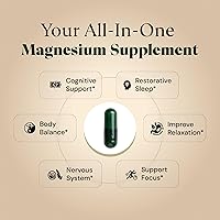 Vista 2 de L-treonato de magnesio con apigenina y L-teanina Mezcla de 7 ingredientes clínicamente estudiada para el sueño y el cerebro Memoria, enfoque