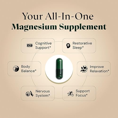 Miniatura 2 de L-treonato de magnesio con apigenina y L-teanina Mezcla de 7 ingredientes clínicamente estudiada para el sueño y el cerebro Memoria, enfoque