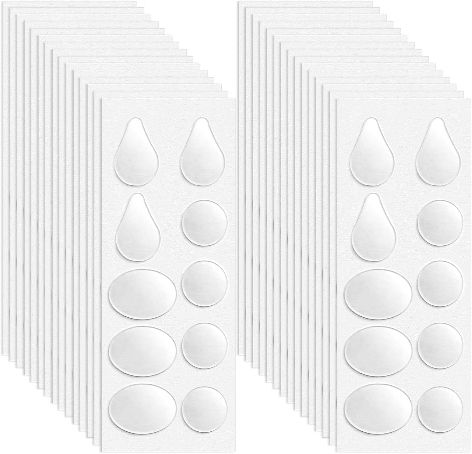 Hicarer 300 Pieces Earring Support Patches Earring Lifters and Backs for Support Pads Waterproof Lifting Patches Ear Lobe Backs(Nude Color,Circle Shape)