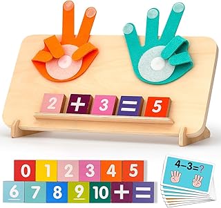 Comprar QYDKWK Juegos Educativos Niños 3-6 Años, Juguetes Montessori Matemáticas, Contando Juego de Aprendizaje, Juguete de Madera 3 4 5 Años Niños Niñas