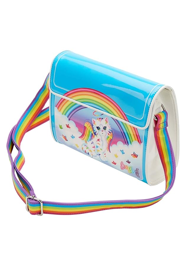 Loungefly Women's Lisa Frank Angel Kitty Crossbody: Handbags