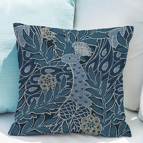 Miniatura 3 de ArogGeld Thibaut Desmond Paramount - Funda de cojín azul chinoiserie para decoración del hogar, doble cara, decoración de casa de campo, decoración