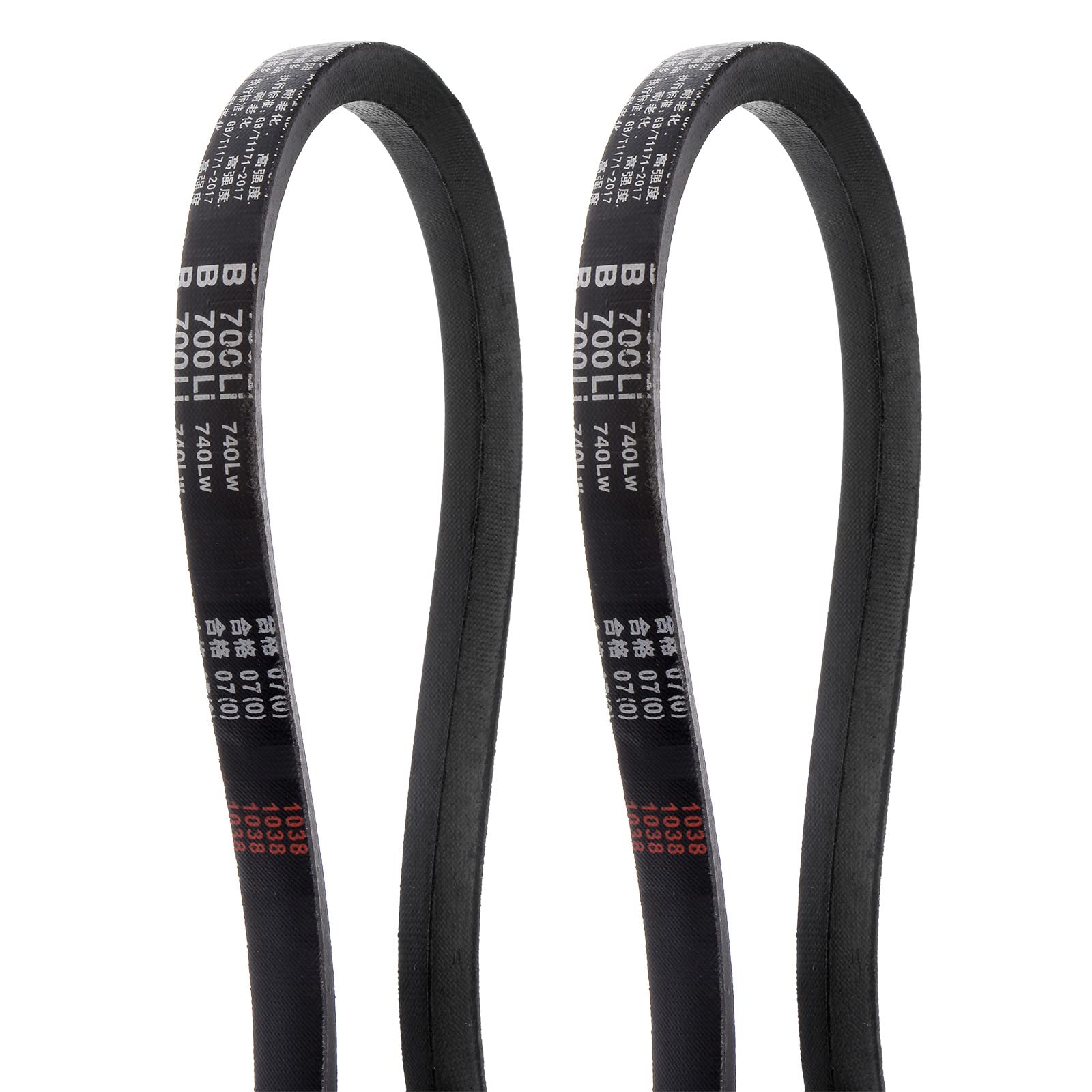 HARFINGTON 2pcs B-1080Li V-Belts Drive Belt 1080mm Inner Girth B Section Rubber for Power Transmission — Amazon image 18