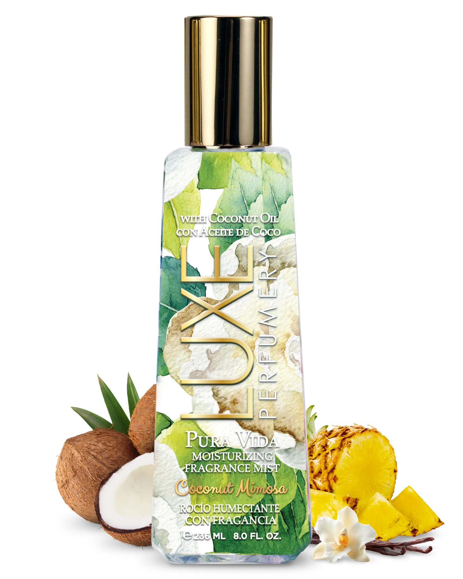 Pura Vida Coconut Mimosa Moisturizing Fragrance Mist, 8 Fl Oz