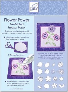 June Tailor Flower Power Pre-Printed Freezer Paper