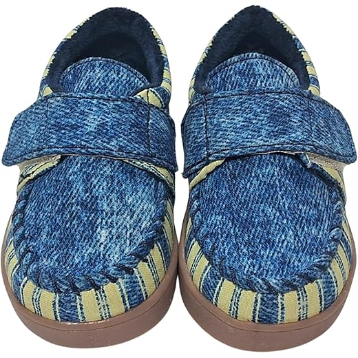 Lightweight Blue Yellow Formal Shoes for Kids