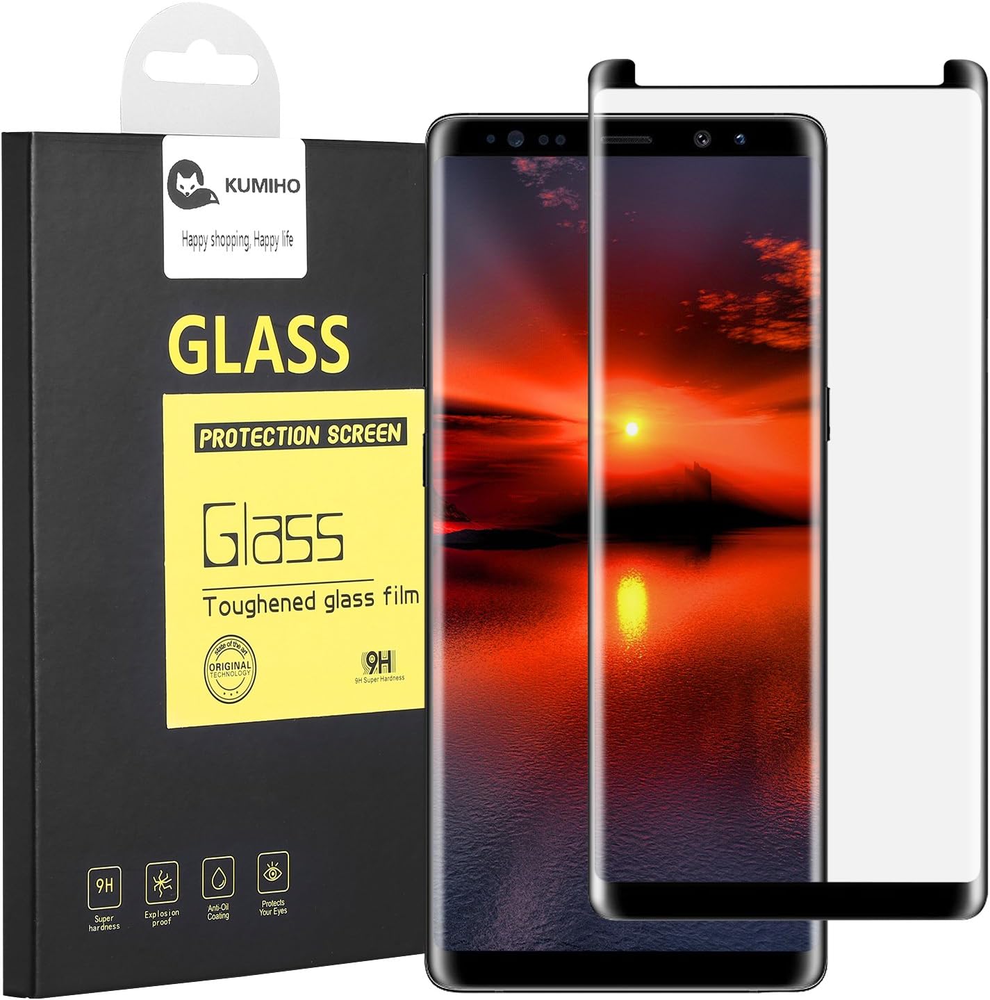Samsung Galaxy Note 8 Screen Protector [Full Cover] ,KUMIHO