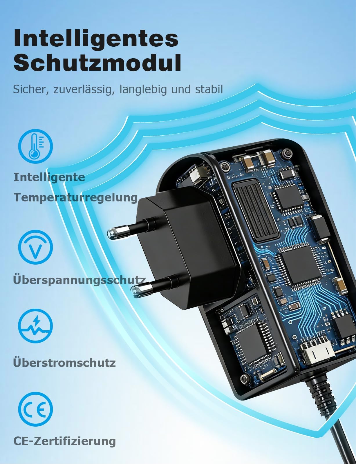 Mellbree Ładowarka 12,6 V do robota basenowego Aiper Seagull SE 600/1000/1500/P1111/Pilot H1 | zapasowy przewód zasilający 2 m do automatycznego odkurzacza basenowego, bezpieczne i wydajne ładowanie