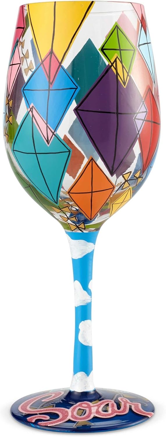 Enesco Designs by Lolita Time to Soar Blown, 15 oz. Wine