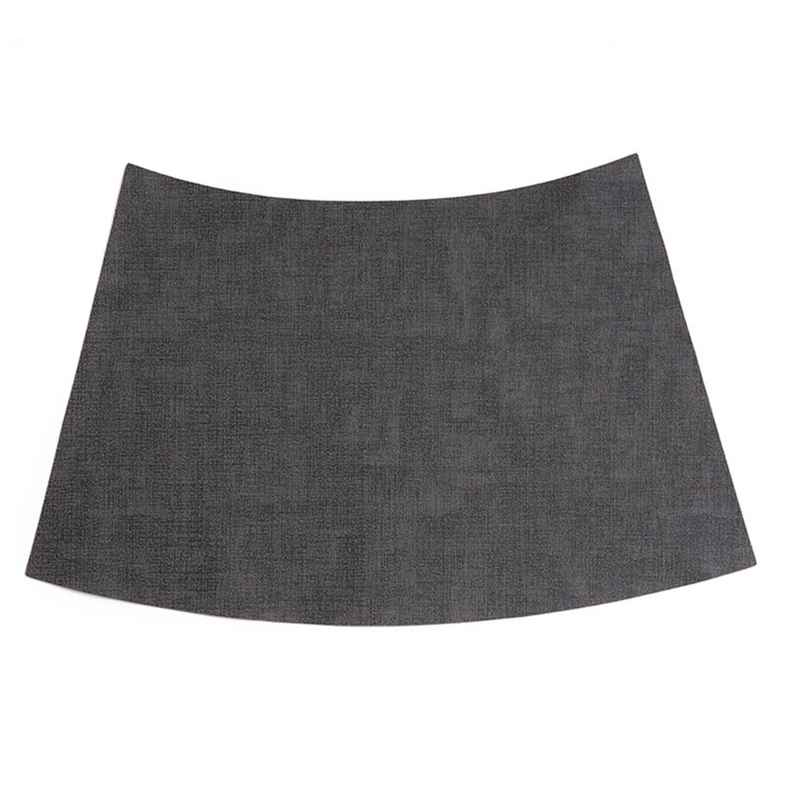 ApuaVireo&Co Salvamanteles, Manteles Individuales de cuña de Cuero sintético, 20 x 11,8 Pulgadas, Multicolor, Paquete de 4/6/8(Dark Grey,Set of 8)