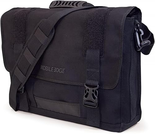 Miniatura 1 de Bolsa para mensajero de Mobile Edge, de lona respetuoso con el medio ambiente, Negro talla única