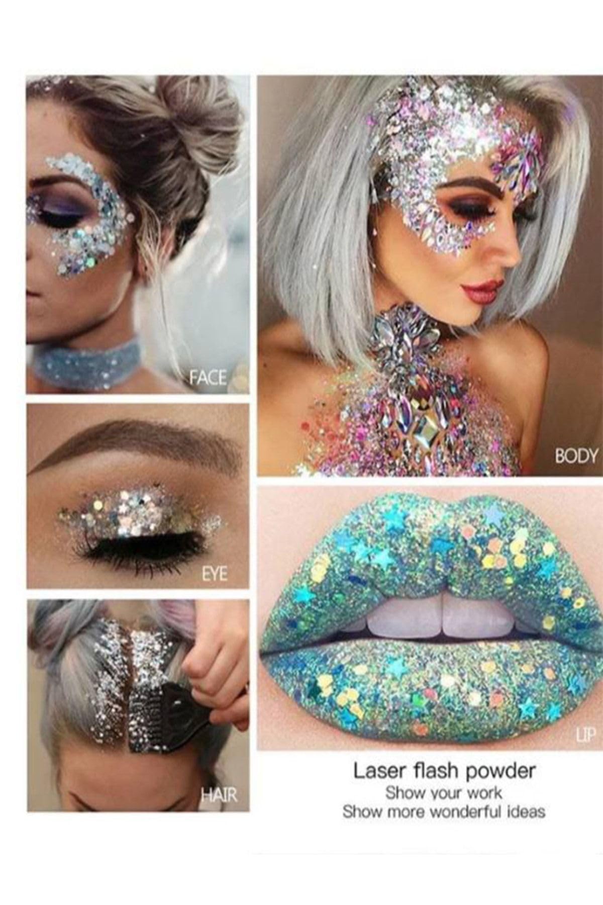 Hb Tasarım Glitter Pigment Pul 5Ml/5Gr, serashinegozfarı309