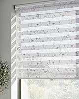 Vista 8 de LazBlinds Persianas estilo cebra sin cordones para ventanas, con patrón de doble capa para máxima privacidad y control de la luz, elegantes