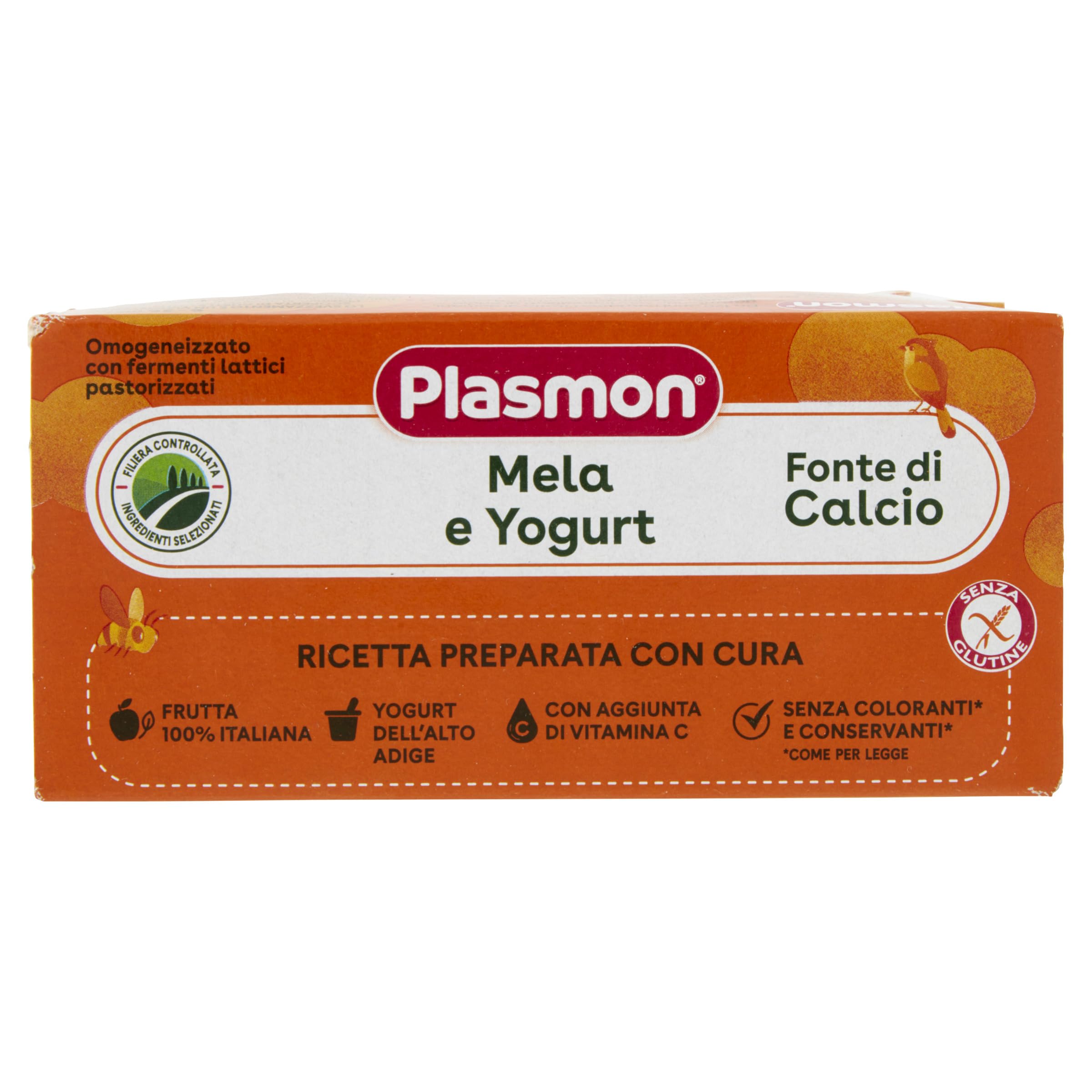 Plasmon Omogeneizzato Yogurt e Mela 2x120g (12 Confezioni)