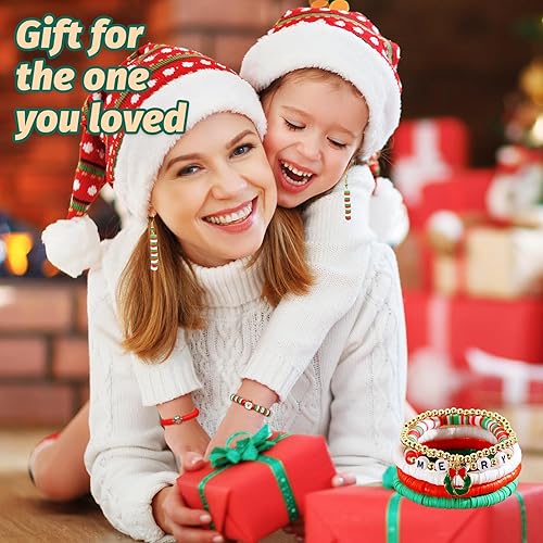 Miniatura 8 de JMUQ Kit de fabricación de pulseras de 14 hebras de cuentas de arcilla azul, 5500 cuentas Heishi de arcilla polimérica plana para pulseras de