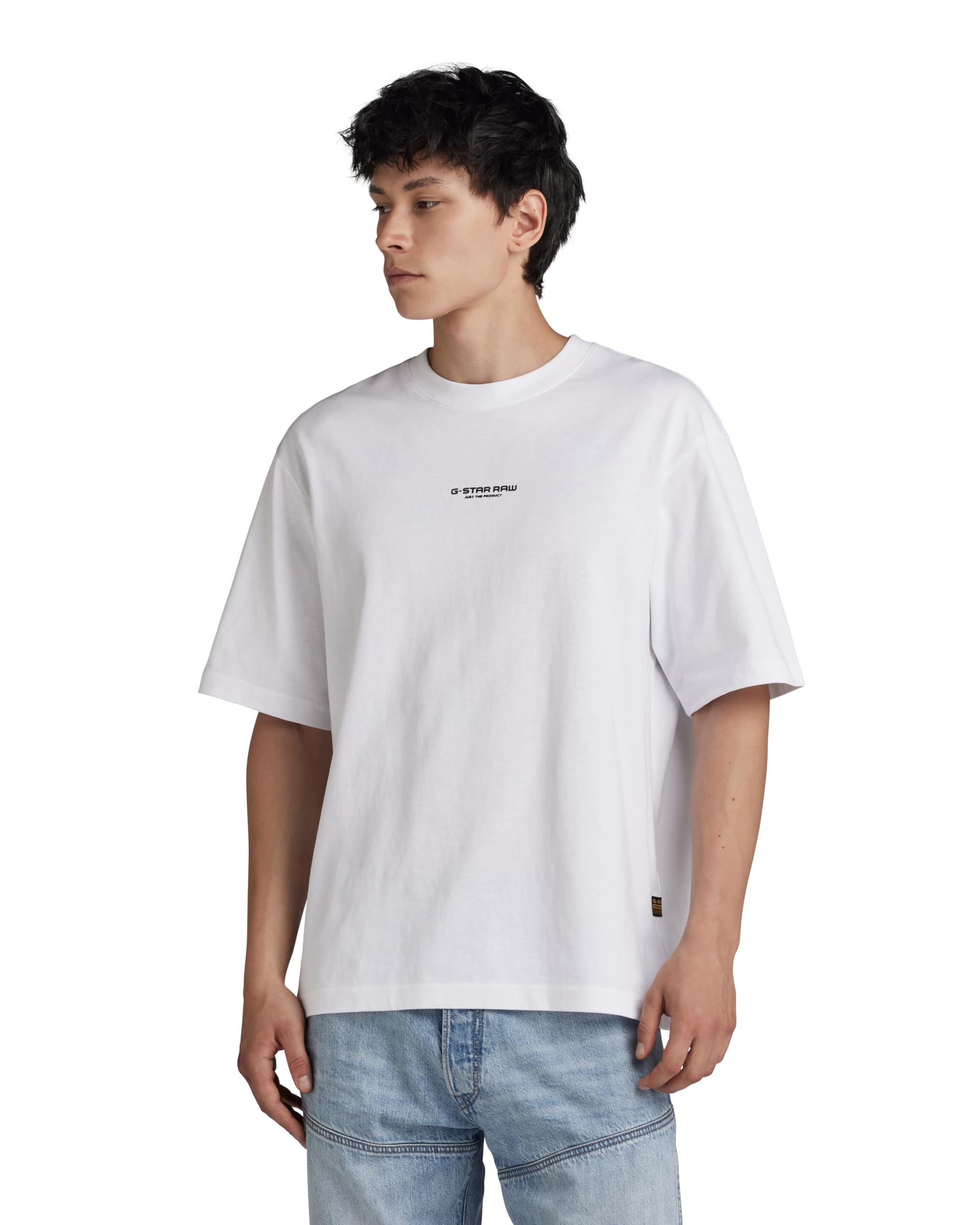 G-Star Men's Center Chest Boxy T-Shirt, White (white D24780-C336-110), XXL