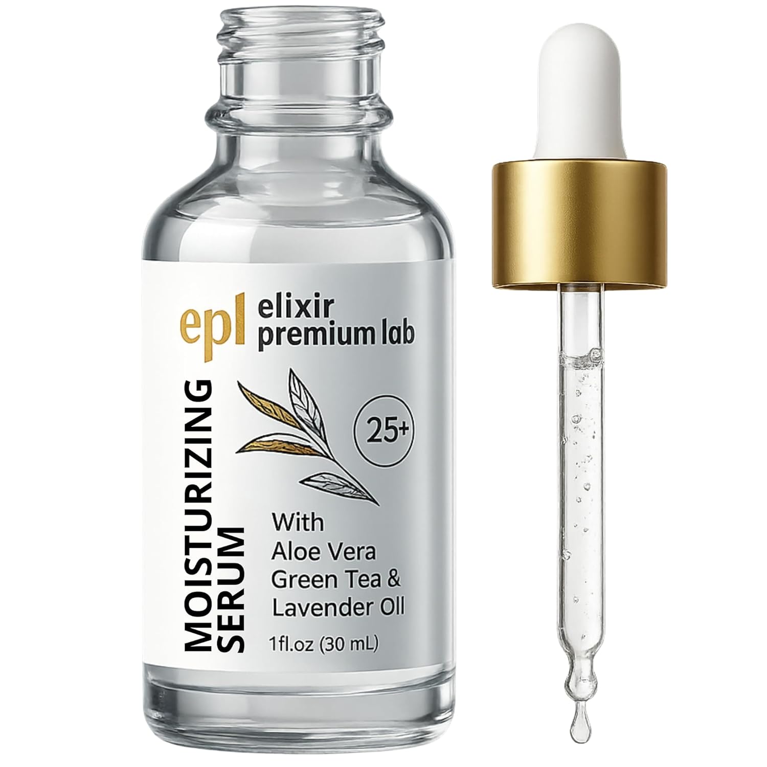 Korean Hyaluronic Acid and Niacinamide Serum for Face Skin Care – Reinforced with Glycerin, Vitamin E – Dark Spot Correcting Glow Serum for Women, Men – Day & Night Facial Moisturizer for Dry Skin Unscented